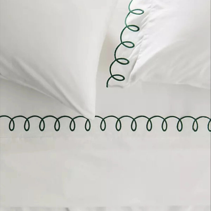 Maeve by Anthropologie Looped Organic Percale Sheet Set
