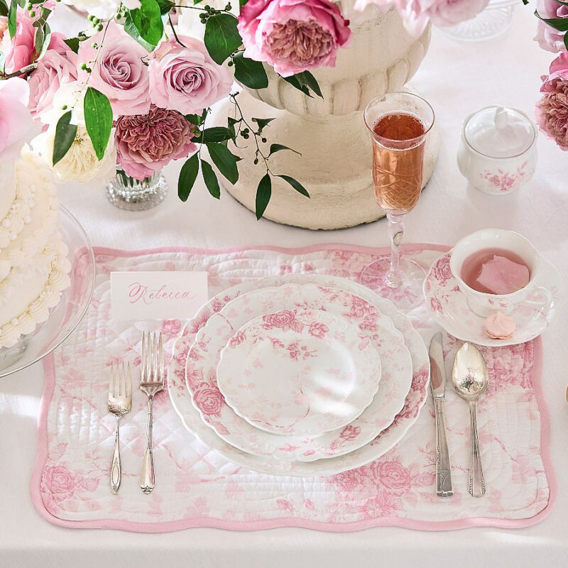 Love Shack Fancy Rose 12-Piece Dinnerware Set