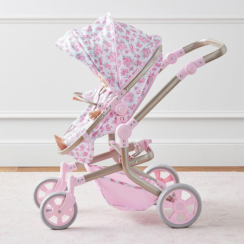 LoveShackFancy Antoinette Floral Convertible 3-In-1 Doll Stroller