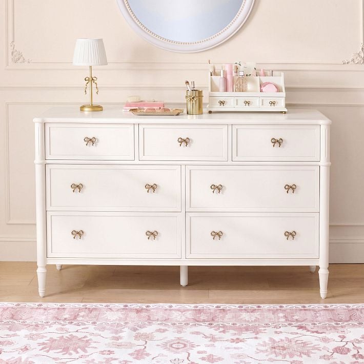 LoveShackFancy Bow 7-Drawer Dresser (56w x 20d") LoveShackFancy x Pottery Barn