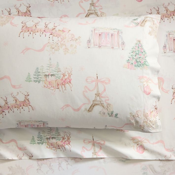 LoveShackFancy Christmas Dream Sheet Set LoveShackFancy x Pottery Barn