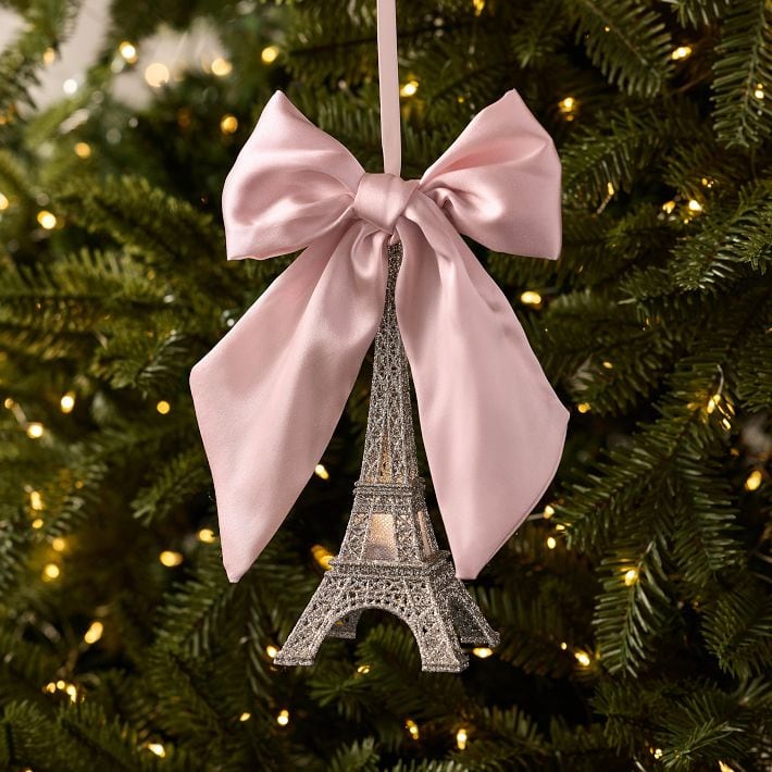 LoveShackFancy Eiffel Tower with Bow Ornament LoveShackFancy x Pottery Barn