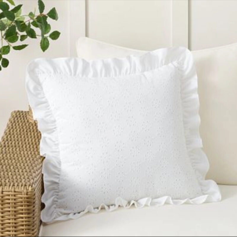 LoveShackFancy Eyelet Outdoor Pillow