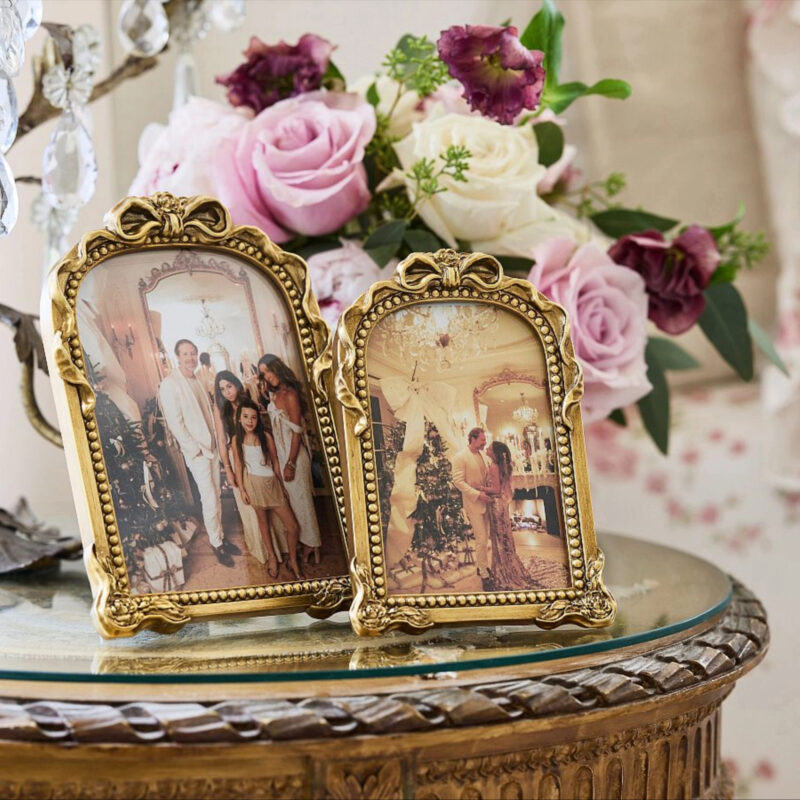 LoveShackFancy Gold Bow Frame