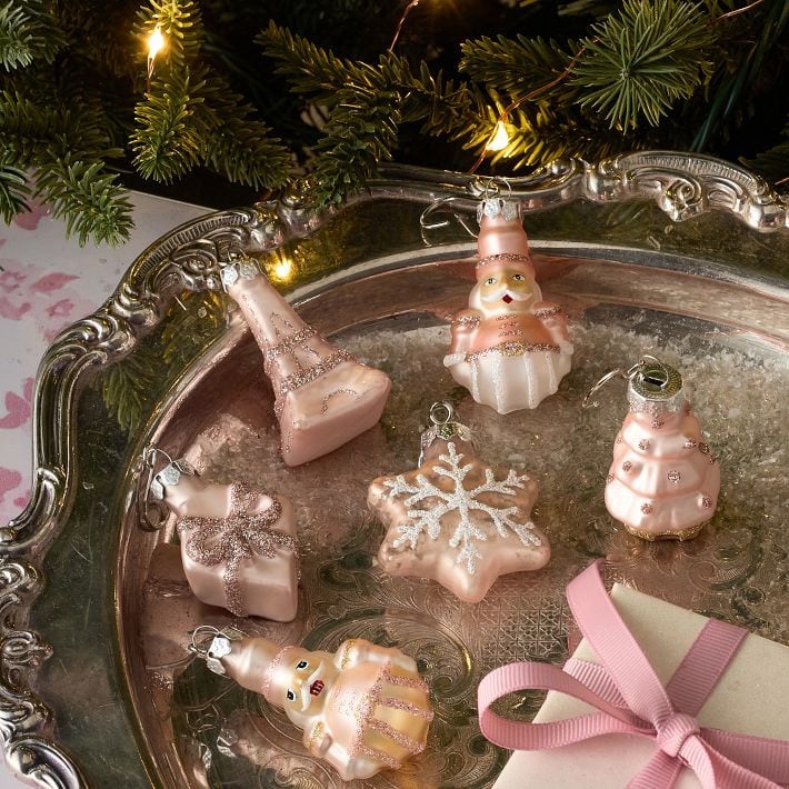LoveShackFancy Mini Mercury Glass Ornaments, Set of 6 LoveShackFancy x Pottery Barn