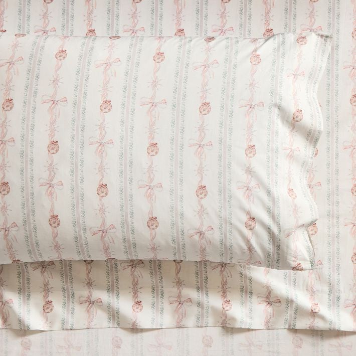 LoveShackFancy Pearl Garland Organic Sheet Set LoveShackFancy x Pottery Barn