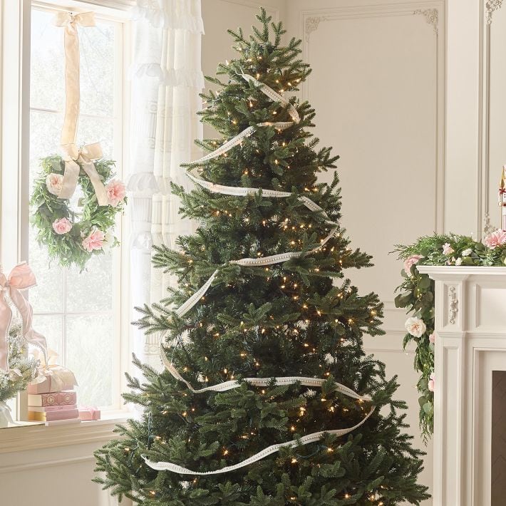 LoveShackFancy Pearl Ribbon Garland LoveShackFancy x Pottery Barn