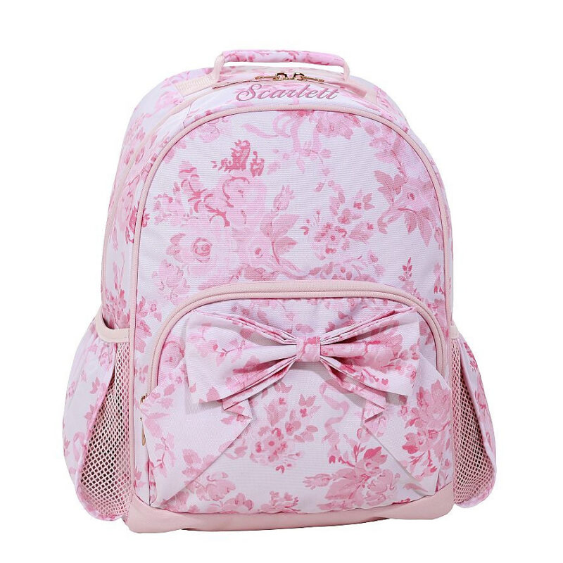 LoveShackFancy Pink Damask Floral Mackenzie Backpack