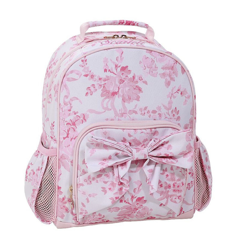 LoveShackFancy Pink Damask Floral Mackenzie Backpack