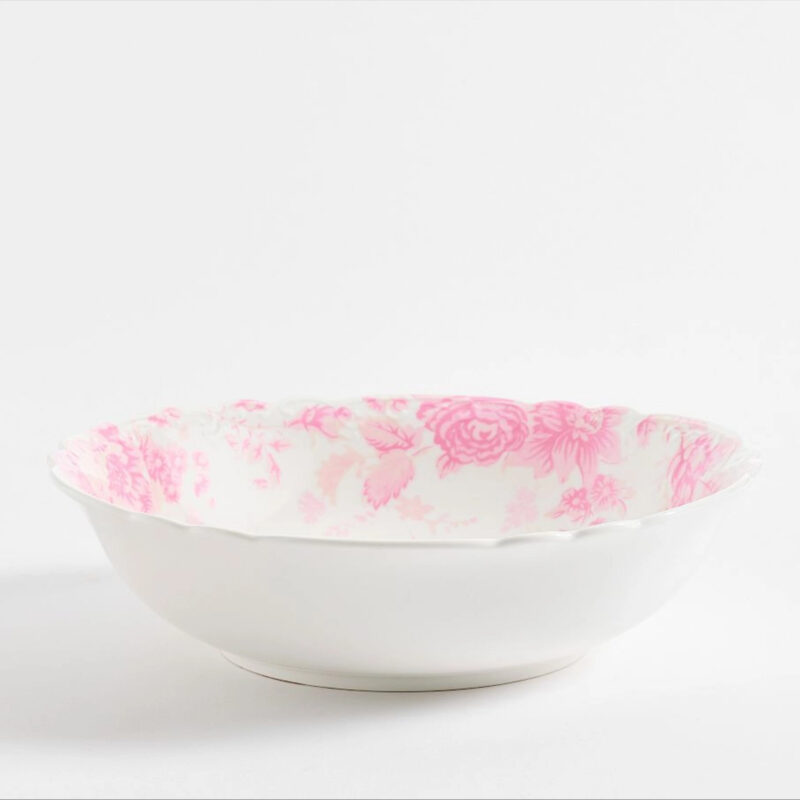 LoveShackFancy Pink Rose Serving Bowl