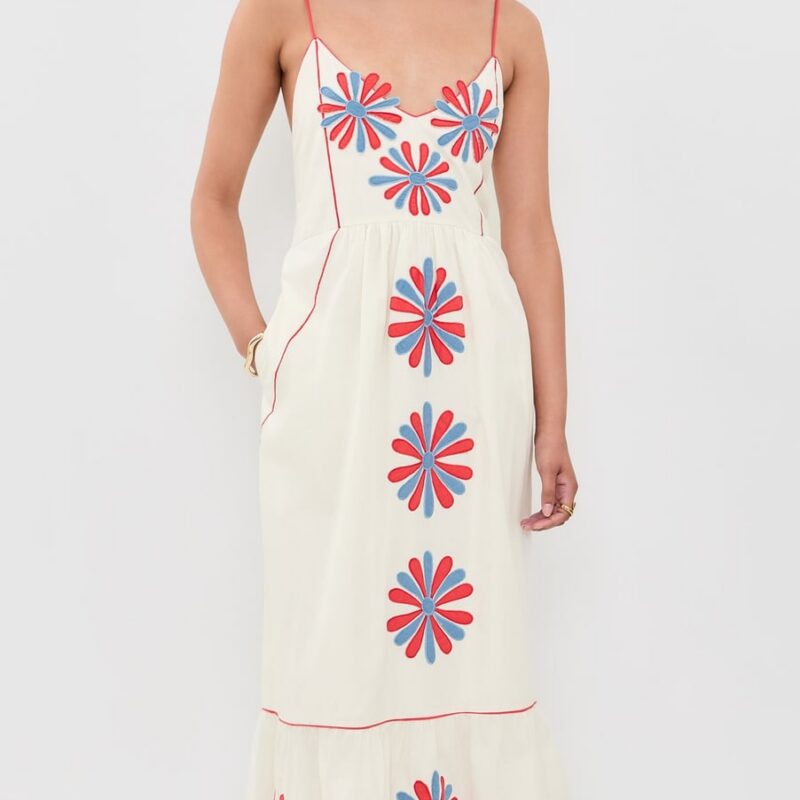 Carolina K Carmen Dress Gardenia S