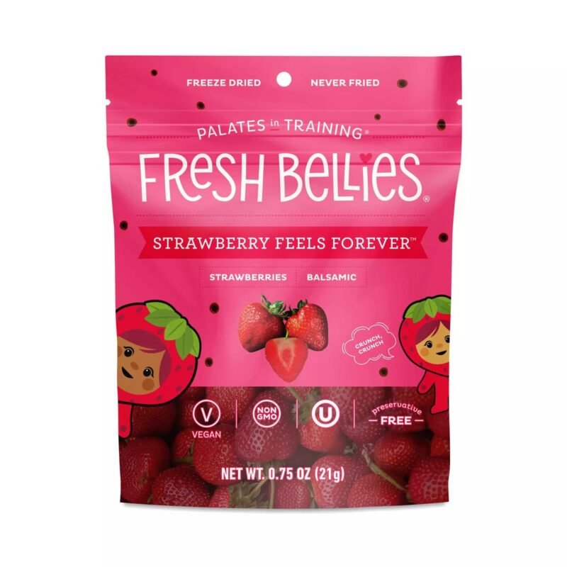 Fresh Bellies Freeze Dried Snacks, Strawberry & Balsamic 0.75 oz pouch