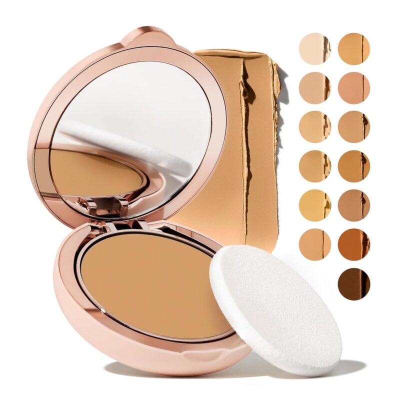 Toty by Sofia Vergara - Ilumina CC Creamy Compact SPF 50+ Mineral Broad Spectrum Sunscreen for Face - Tinted Blurring Balm SPF- Matte, Light Coverage - Water & Sweat Resistant - All Skin Types - 4N