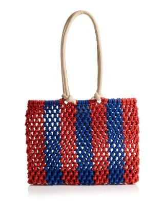 Clare V. Sandy Woven Beach Tote