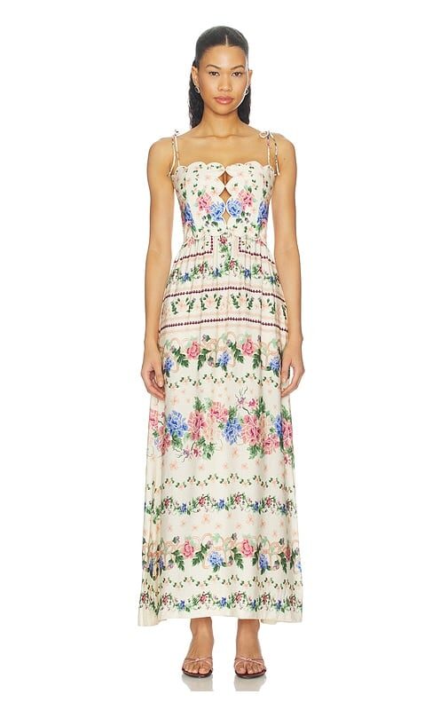 Agua Bendita Julia Ivy Dress in Cream. - size L