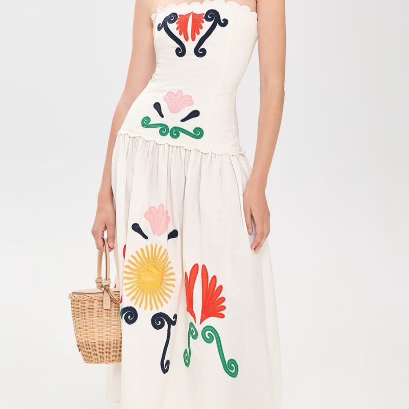 Carolina K Malla Dress Off White XL