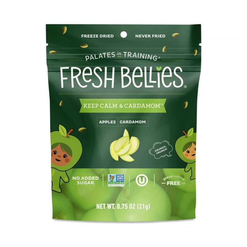 Fresh Bellies Freeze Dried Snacks, Apples & Cardamom 0.75 oz pouch