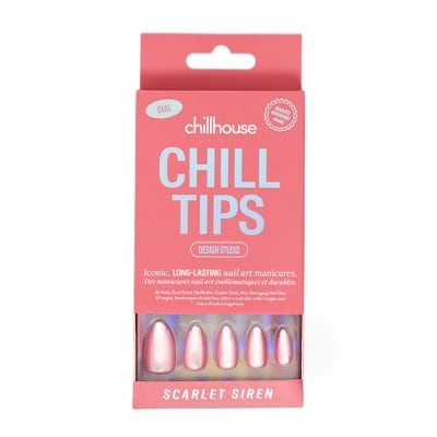 Chillhouse Chill Tips Press-On Nail Set - Design Studio - Scarlet Siren - 24ct