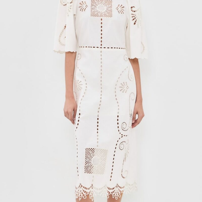 Carolina K Valentina Dress Off White XS