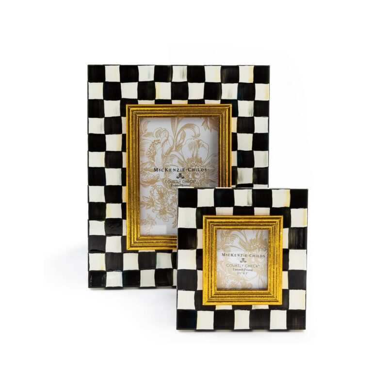 MacKenzie-Childs Courtly Check Enamel Frames