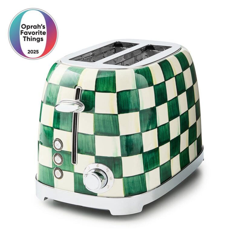 MacKenzie-Childs Emerald Check 2 in Slice Toaster