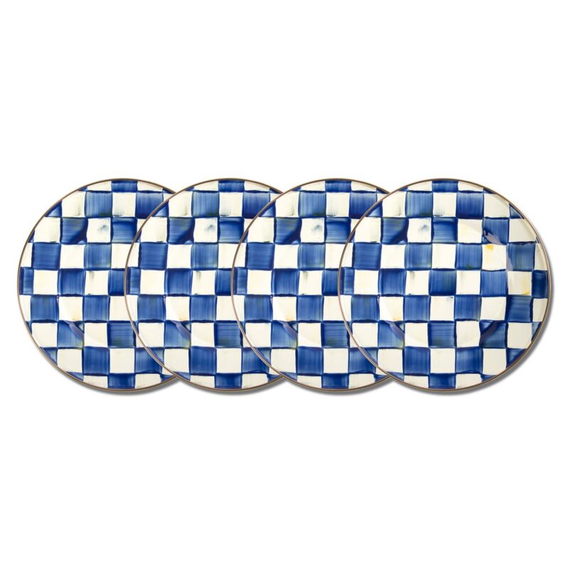 MacKenzie-Childs Royal Check Dinner Plates