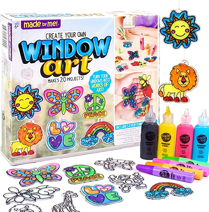 Made By Me Create Your Own Window Art, Paint Your Own Suncatchers, DIY Arts & Crafts Idea, Craft ...