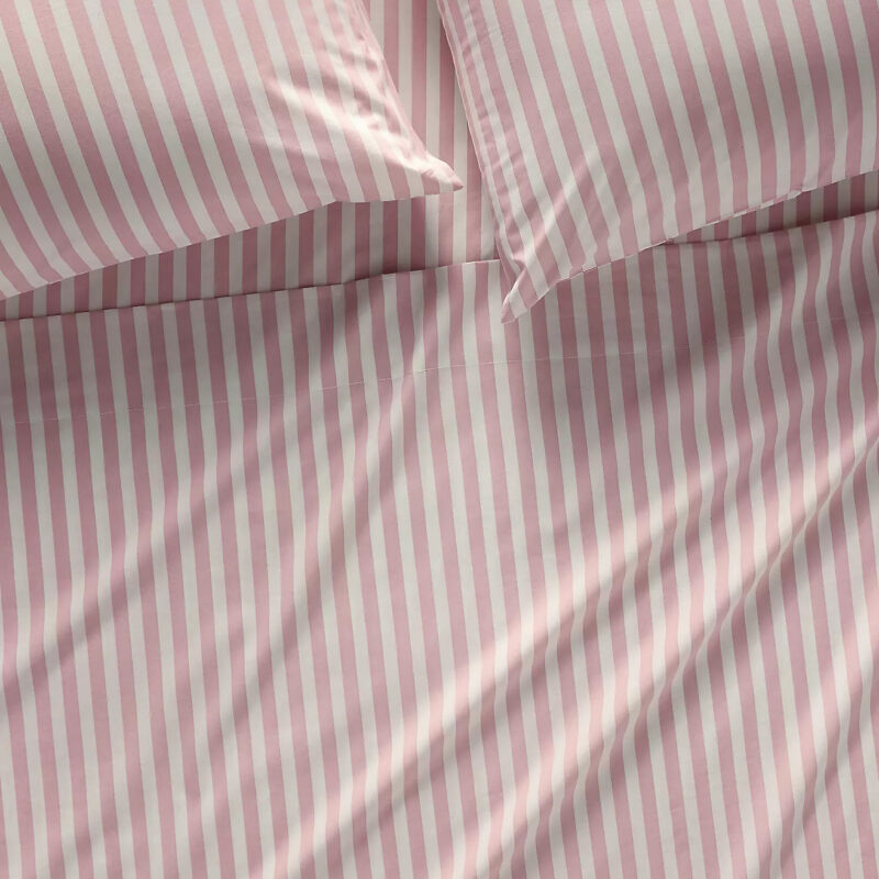 Maeve Brynne Cotton Percale Stripe Printed Sheet Set