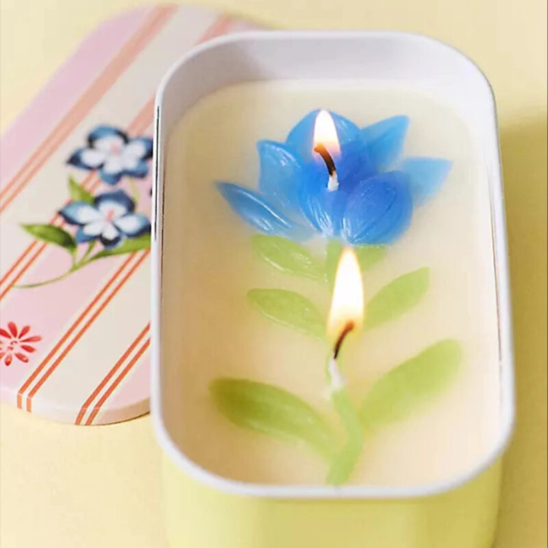 Maeve Floral Orchid & Amber Tinned Candle