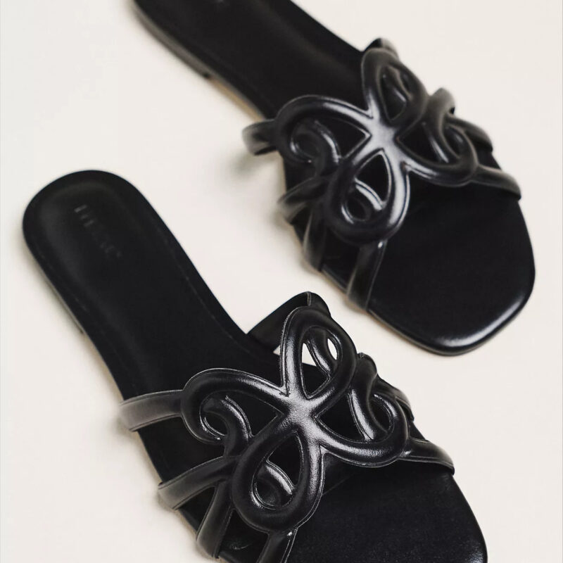 Maeve Logo Slide Sandals