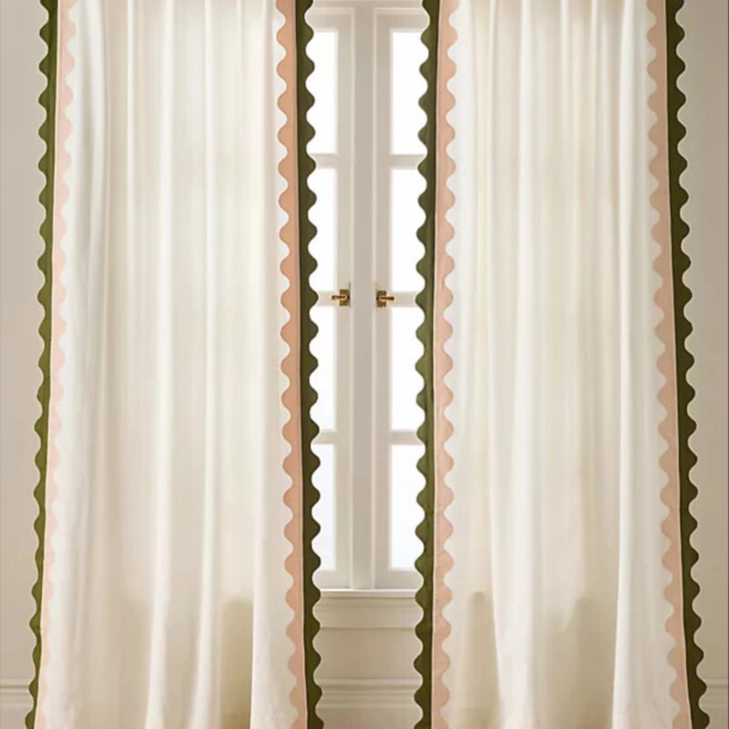 Maeve by Anthropologie Maeve Scalloped Cotton Curtain
