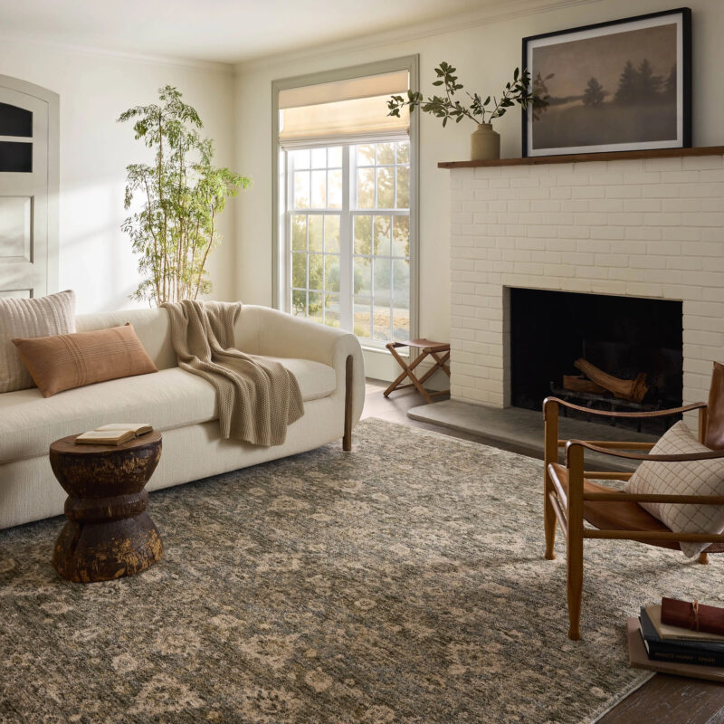 Magnolia Home by Joanna Gaines x Loloi Junie Lagoon / Natural Area Rug