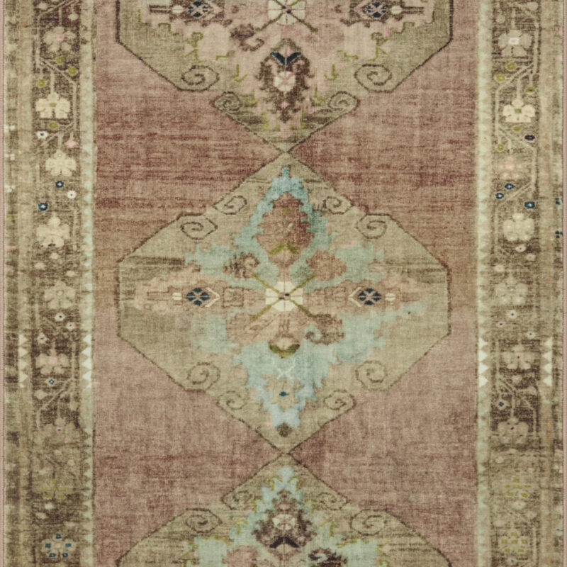 Magnolia Home By Joanna Gaines X Loloi Sinclair Machine Washable Clay / Tobacco Area Rug