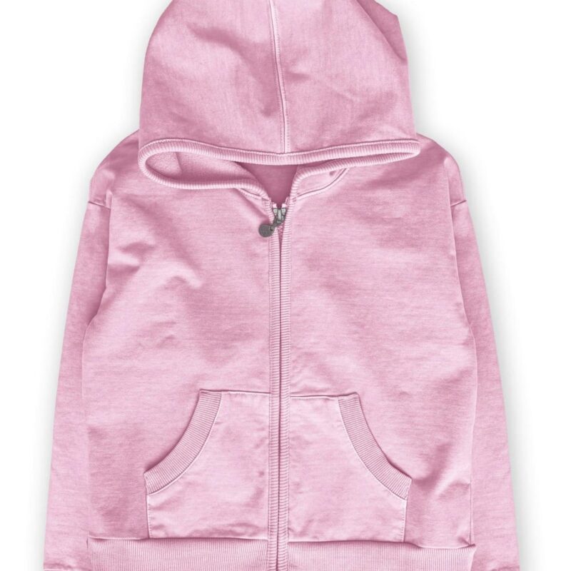 Candy Pink Zip Tully Hoodie