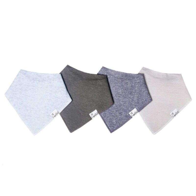 4 Pack Baby Bandana Bibs - Lennon