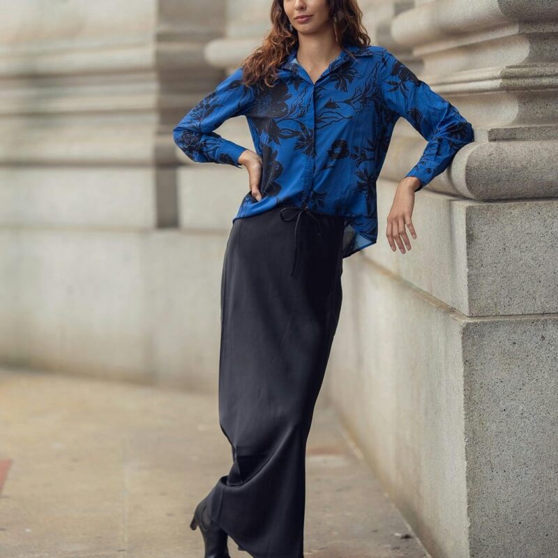 SILK SLIP SKIRT