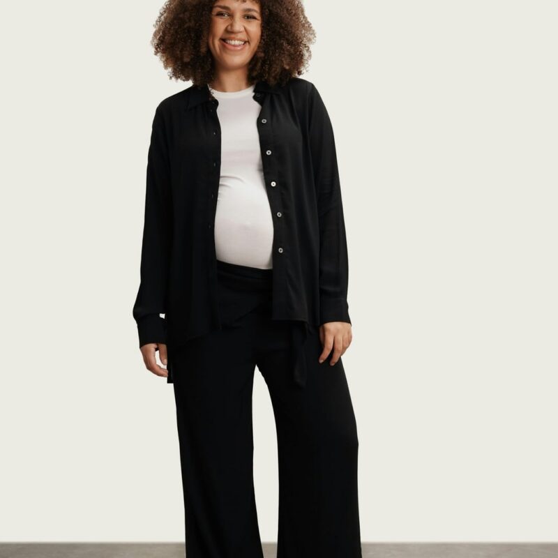 Easy Maternity & Nursing Button-Down Shirt