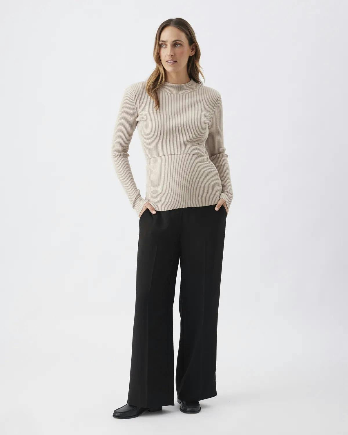 Alexa Wide Leg Pant Black
