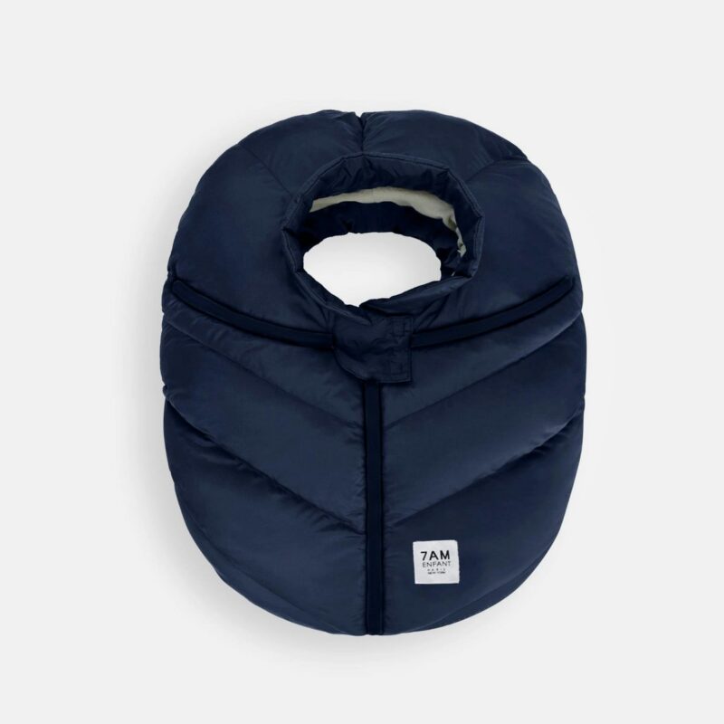 Car Seat Cocoon - Navy Plush