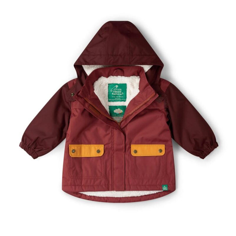 Berry Recycled Waterproof Winter Coat, Purple
