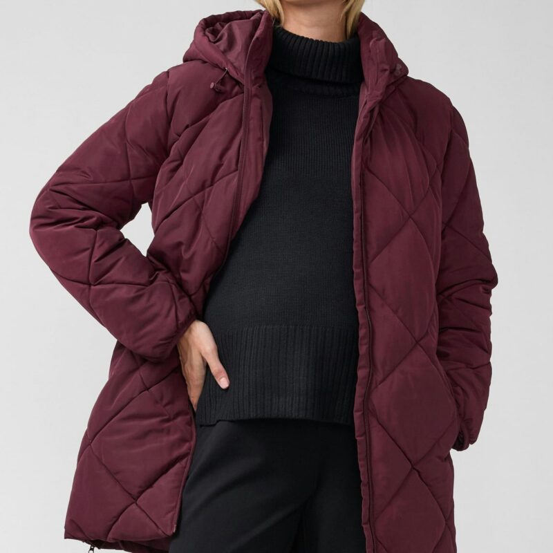 Grow with You Longline Maternity Puffer Jacket
