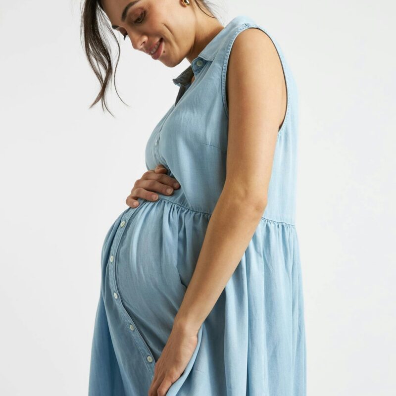 Bec Chambray Dress Clean Fade