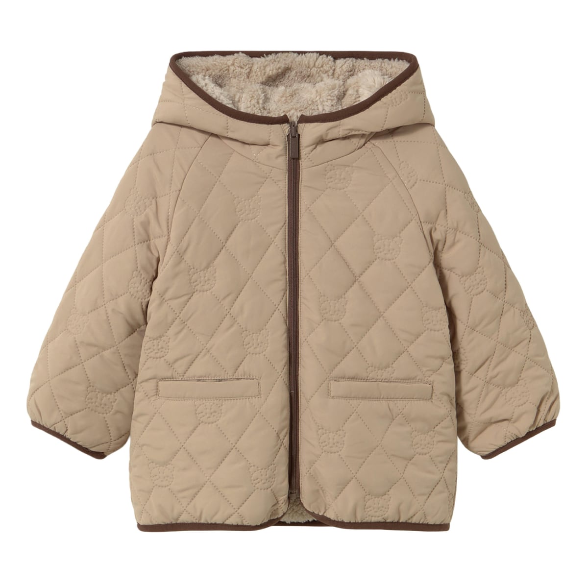 Beige Lambswool Baby Coat