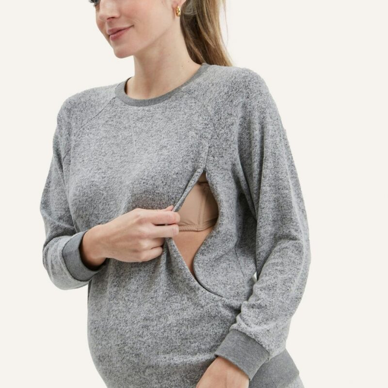 Heart On My Sleeve Maternity & Nursing Sweatshirt