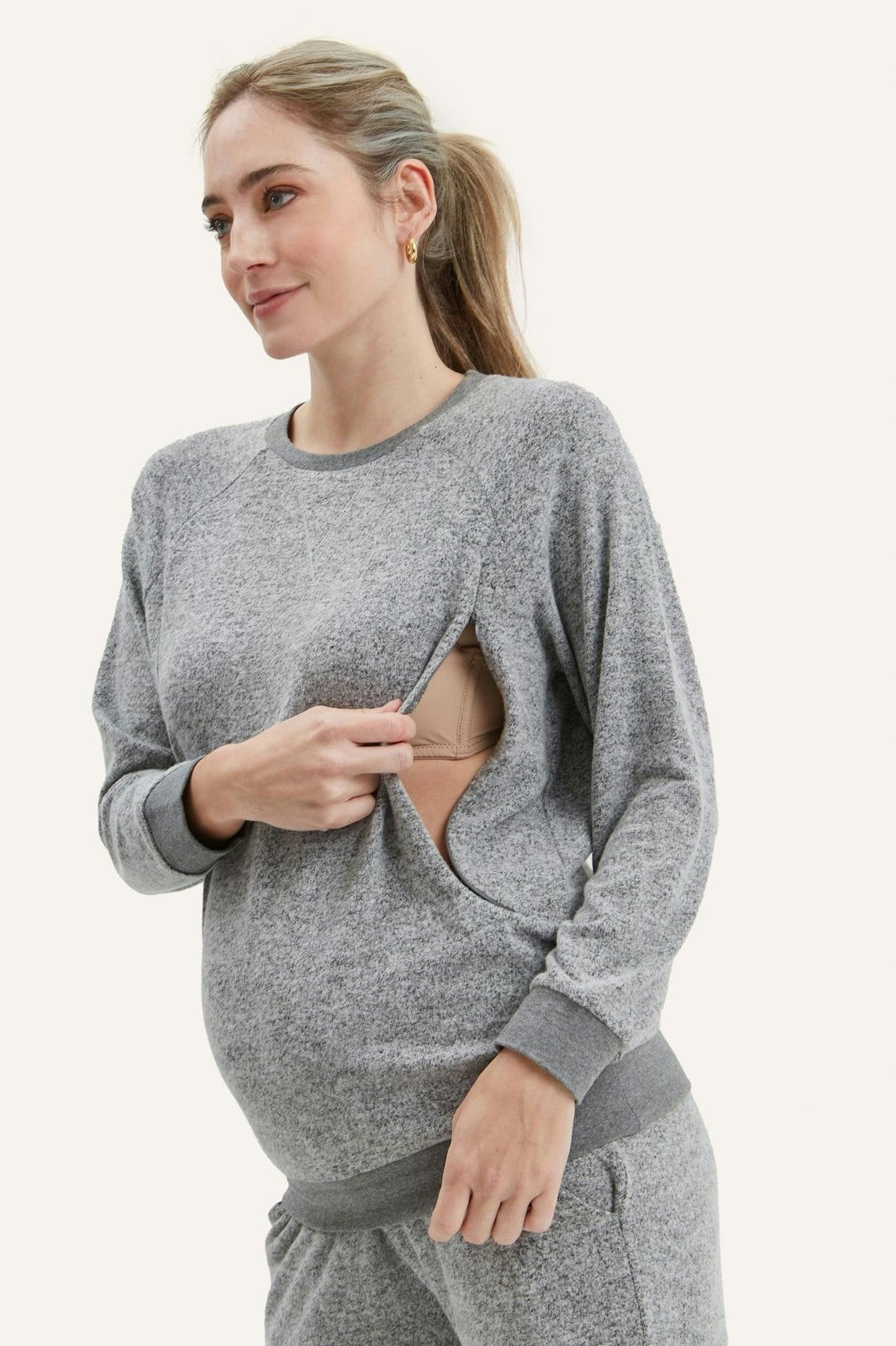 Heart On My Sleeve Maternity & Nursing Sweatshirt