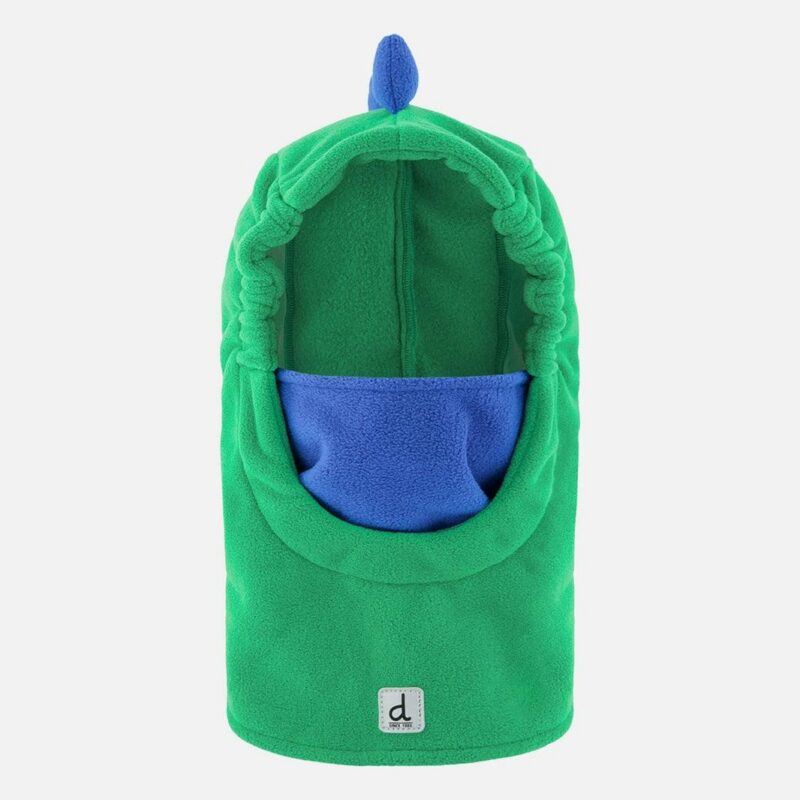 Oversized Dino Polar Balaclava For Ski Helmet Bright Green