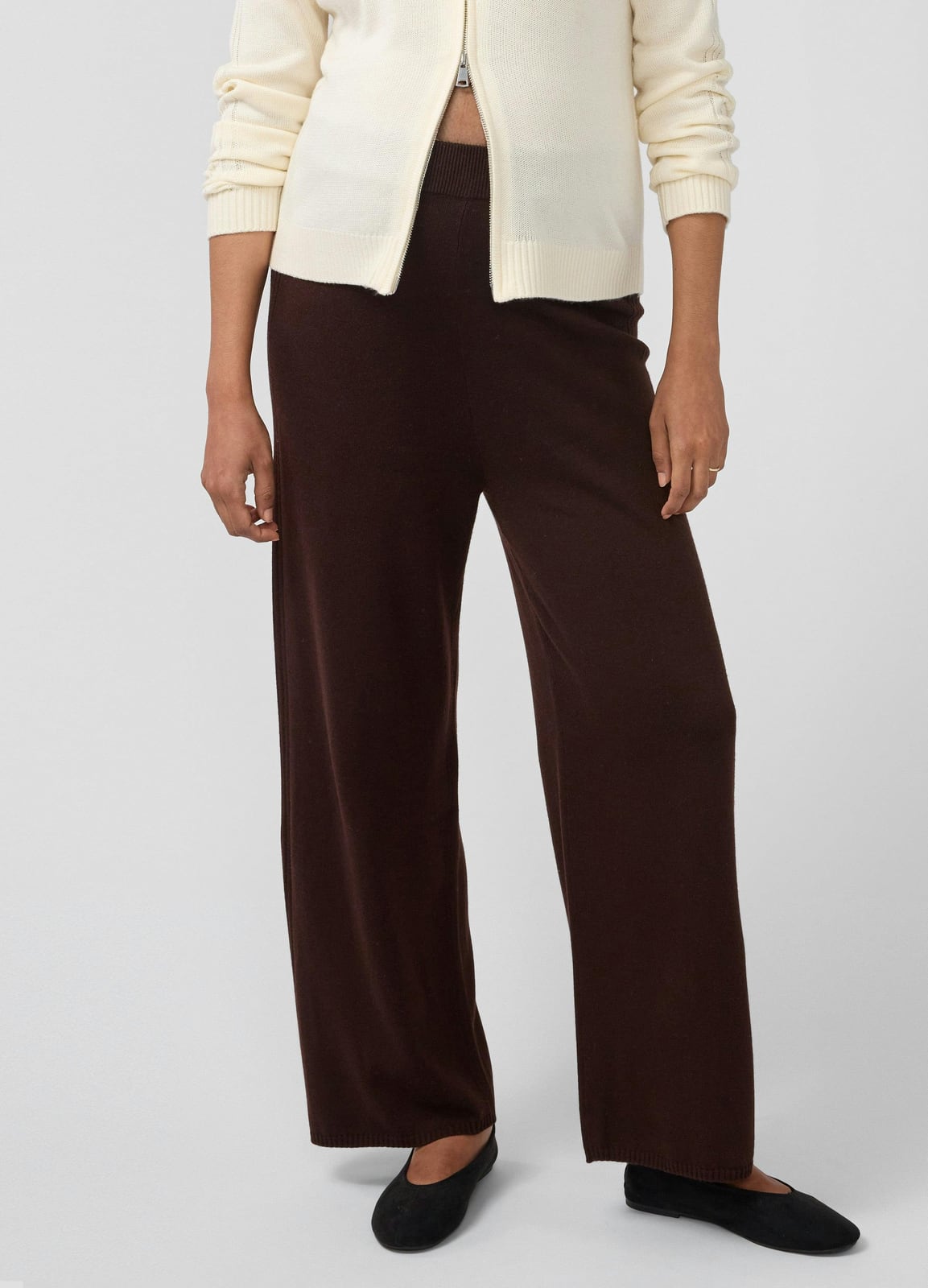 Wide Leg Knit Maternity Sweater Pant