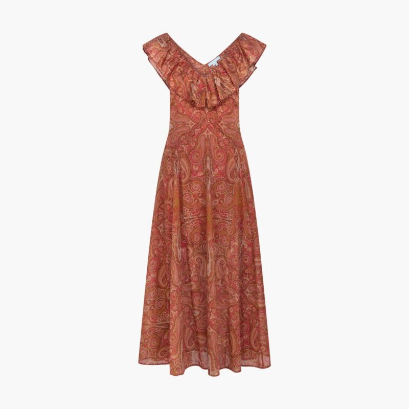 The Milani Dress - Cypress Paisley