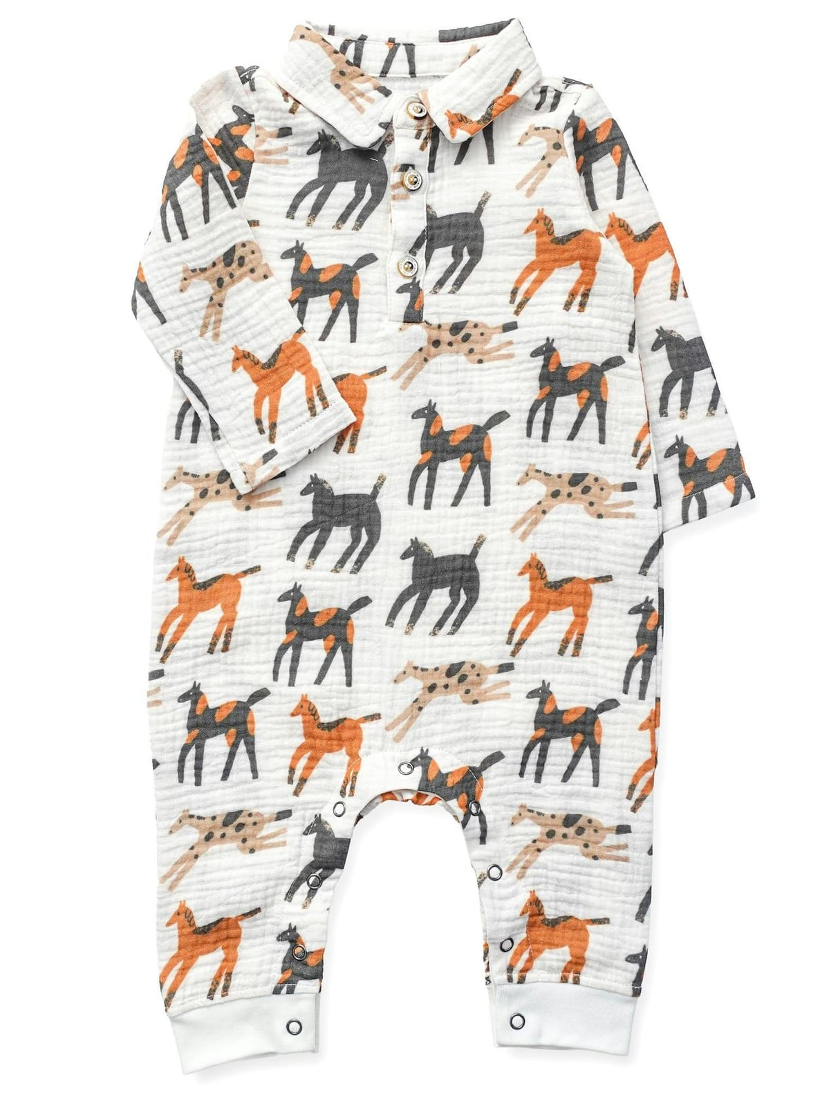 Giddy-Up Teddy Buttondown Romper