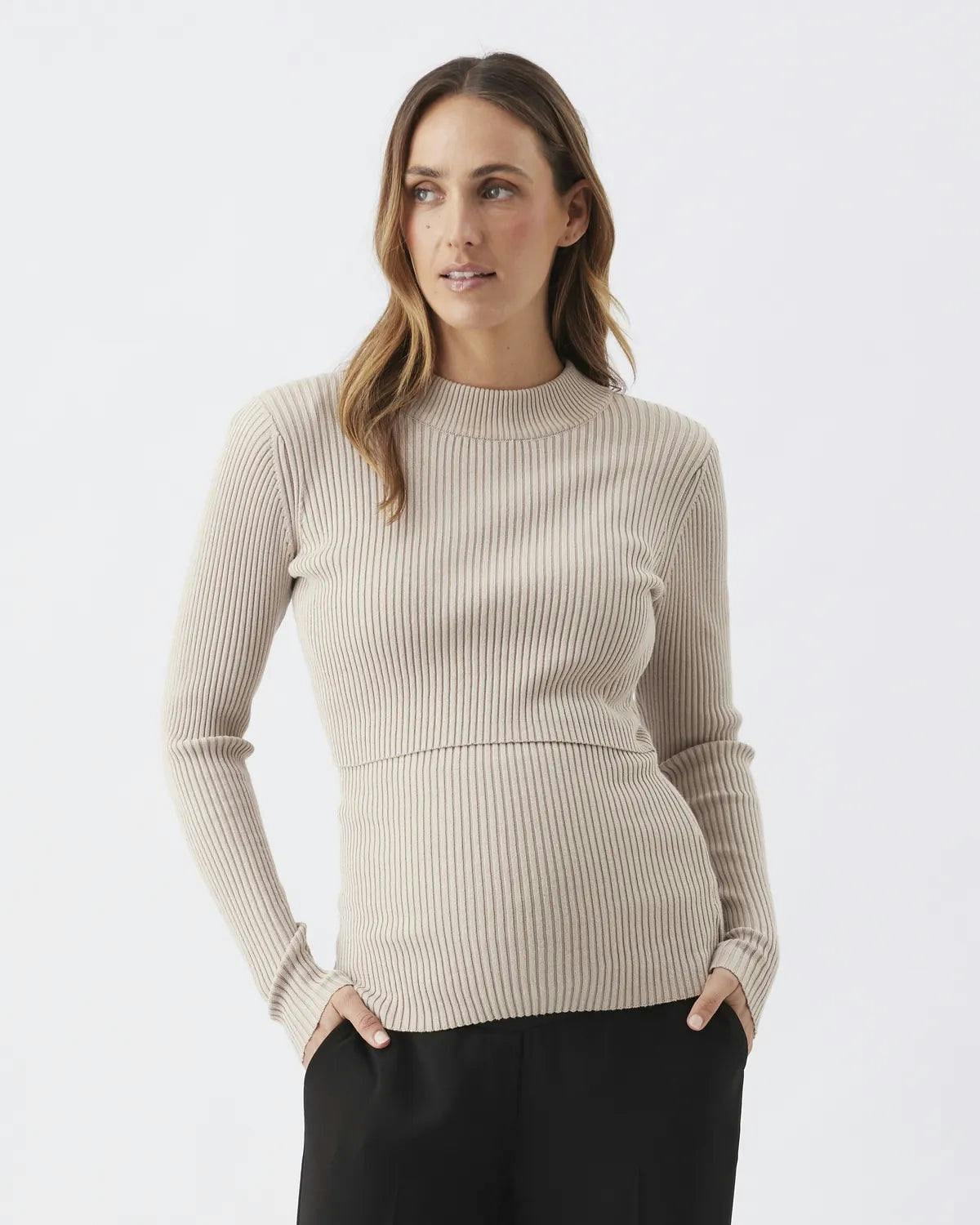 Lift Up Nursing Knit Stone